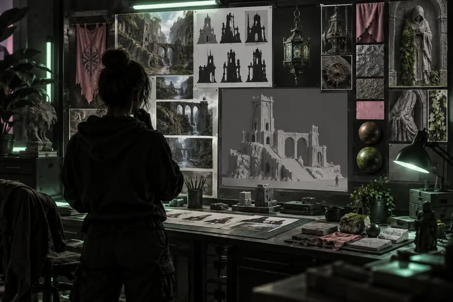 Early reference stage for an AI-assisted 3D model