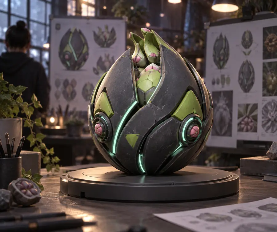Generated stylized 3D object concept